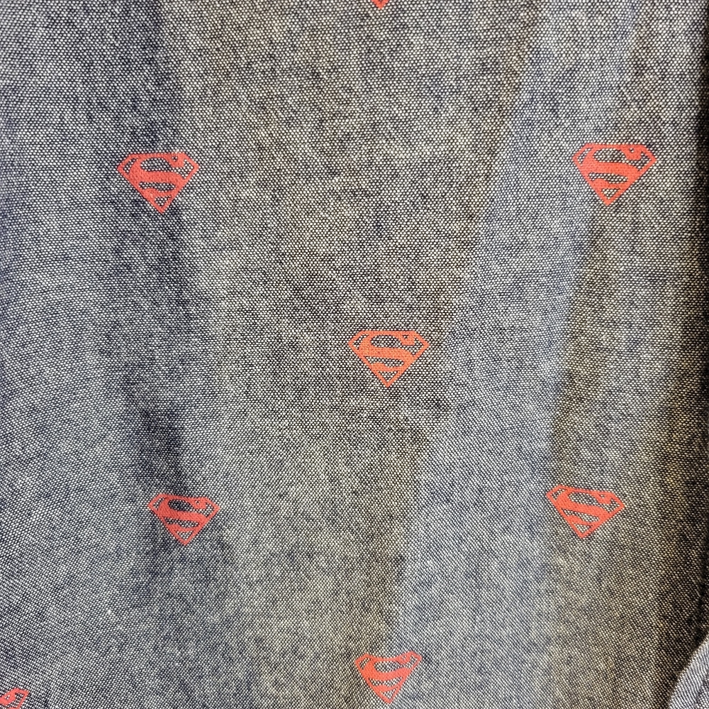 Superman Short Sleeved Button Up Patterned Shirt - image 2
